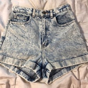 American Apparel High Rise Shorts